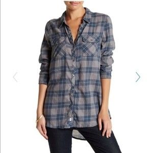 Melrose and Market Shirt Plaid Flannel Button Down Shirt | Medium​